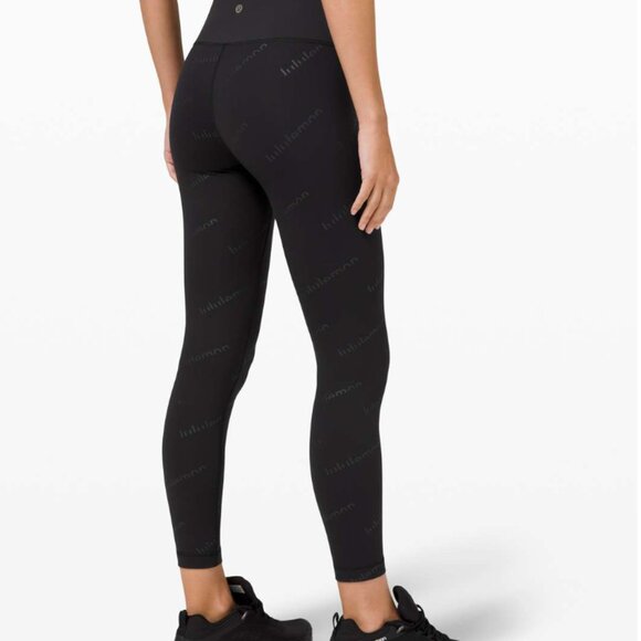 #2 Lululemon Wunder Train HR Tight 25" *Special Ed Embossed Lululemon Black - Picture 3 of 11